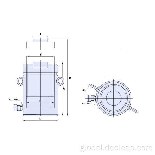 Hydraulic Jack Cylinder Self Locking Self Locking Hydraulic Jack Cylinder Factory